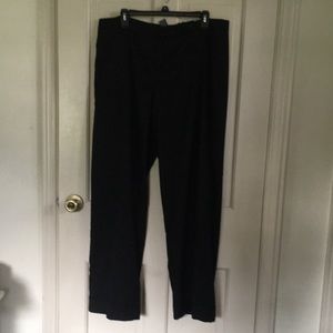 Straight Leg Black Slacks